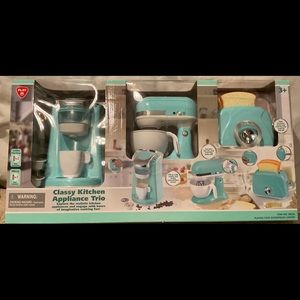Playgo Kitchen Appliance Trio set, turquoise/teal
